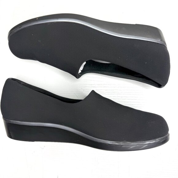 SAS Bliss Slip On Wedge Comfort Flex Fabric Non Slip Womens 9.5 M Black - Picture 5 of 9